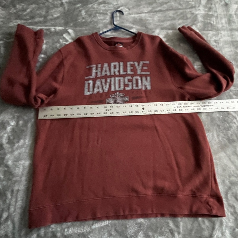 Men’s 3x Harley-Davidson Burgundy Fleece Pullover